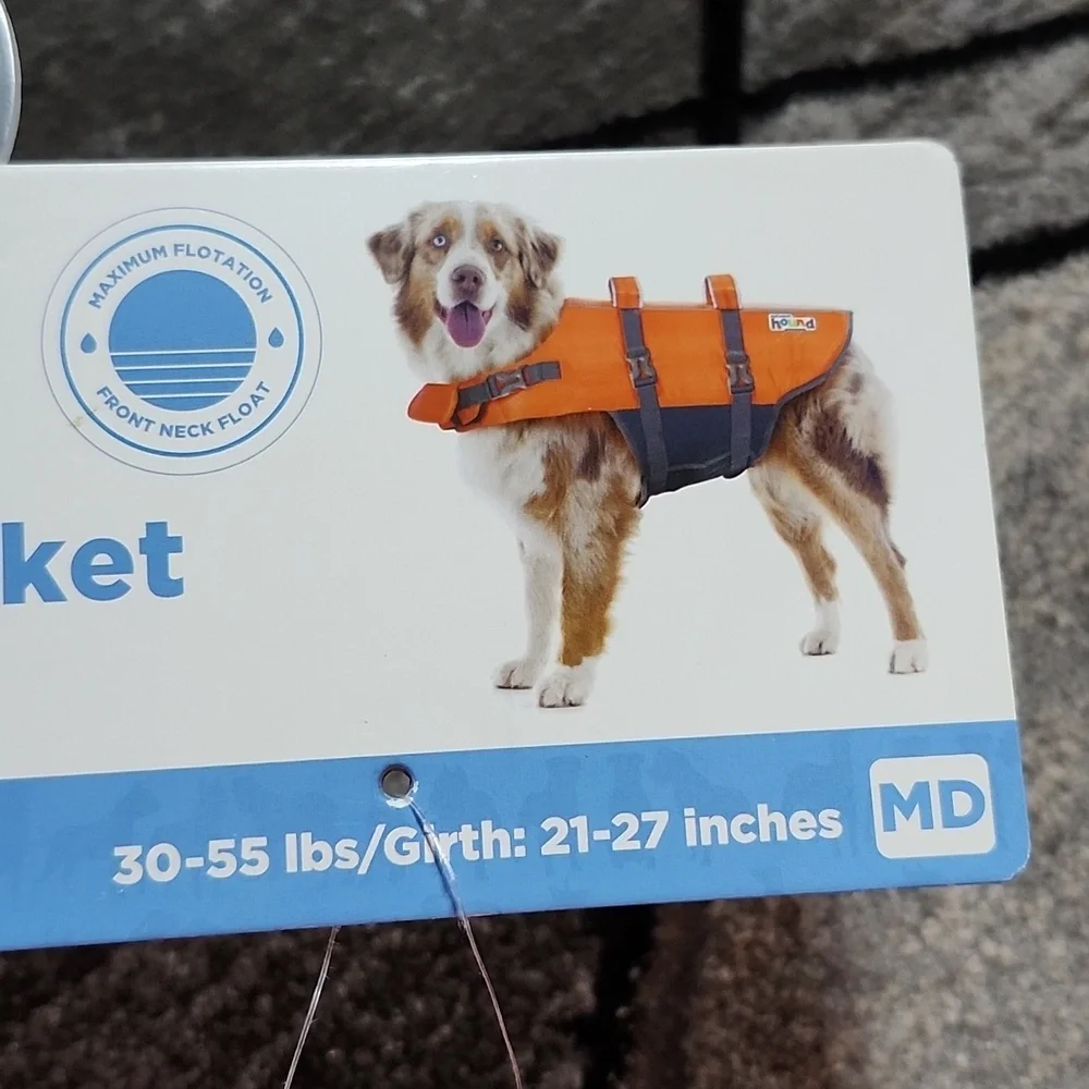 OUTWARD HOUND GRANBY SPLASH REFLECTIVE MAXIUMUM BUOYANCY DOG LIFE JACKET MED